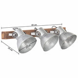 320502 Industrial Wall Lamp Silver 65x25 cm E27
