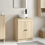 Bathroom Vanity with Sink Sonoma Oak 54 x 35 x 83 cm 890116
