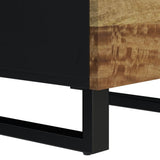 Highboard with 3 Doors 40x33x110 cm Solid Wood Mango&Iron 352932