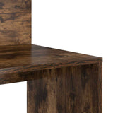 Desk with Shelf Smoked Oak 90 x 48 x 101.5 cm Engineered Wood 869526