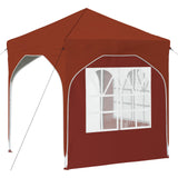 Pop-up Party Tent 192 x 192 x 245 cm Terracotta 42019831