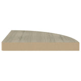 Floating Corner Shelves 4 pcs Oak 35x35x3.8 cm MDF 323927