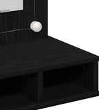 Mirror Cabinet Black Oak 60 x 31.5 x 62 cm Engineered Wood 873882
