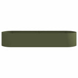 Raised Garden Bed Olive Green 220 x 40x 40 cm Steel 8011722