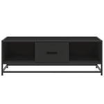 ZNTS Coffee Table Black 100x57x35 cm Engineered Wood and Metal 848759