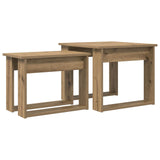 Coffee Table Set 2 pcs Artisan Oak 50 x 52 x 42 cm 8000131