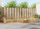 Outdoor Sofa Set 7 pcs White 59 x 59 x 37 cm Solid Acacia Wood 3391944