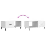 Coffee Table White 90 x 50 x 40 cm Engineered Wood 894955