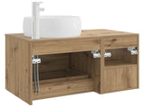 Bathroom Furniture Set 2 pcs Artisan Oak Engineered Wood 3403927