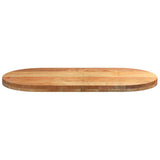 Table Top Light Brown 100x50x4 cm Solid Wood Oak Oval 4009074