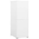 Filing Cabinet White 46x62x133 cm Steel 336278