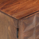 TV Cabinet 124x29x45 cm Solid Mango Wood 323404