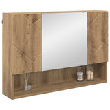 Mirror Cabinet Artisan Oak 80 x 17 x 55 cm Engineered Wood 883363