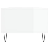 Coffee Table High Gloss White 90x50x36.5 cm Engineered Wood 830590