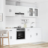8 Piece Kitchen Cabinet Set "Kalmar" White Engineered Wood 3314831