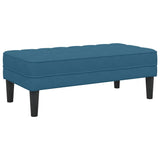 Bench with Cushion Blue 113 x 57 x 39 cm Velvet 42001956