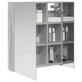 Bathroom Mirror Cabinet Grey Sonoma 60 x 14.5 x 70 cm 889060