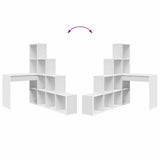 Corner Desk White 101.5 x 149.5 x 149.5 cm Engineered Wood 3337241