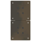 Coffee Table Legs X-Shaped 2 pcs Natural Steel 28x cm Steel 4012951