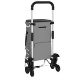 Shopping Trolley Folding Grey 47 x 39 x 100.5 cm Oxford fabric 42002338