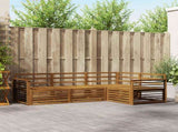 Outdoor Sofa Set 4 pcs Natural Solid Acacia Wood 3373389
