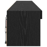 TV Cabinet Set 2 pcs Black Oak 100 x 30 x 30 cm Engineered Wood 882970
