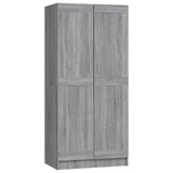 Wardrobe Grey Sonoma 82.5x51.5x180 cm Engineered Wood 826639