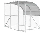 Chicken Coop Silver 200 x 150 x 215 cm Galvanised Steel 42042539