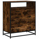 Drawer Cabinet Smoked Oak 70x41x83.5 cm Engineered Wood 849091