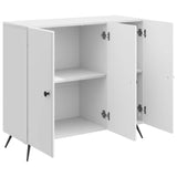 Sideboard High Gloss White 89 x 34.5 x 80 cm Engineered Wood 895569