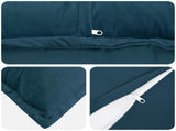 Cushion Cover 12 pcs HOUTEN Blue 50 x 50 cm Velvet 918996