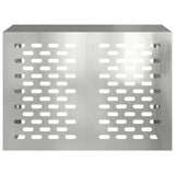 Air Conditioner Cover Silver 100 x 50 x 70 cm Galvanised Steel 865902