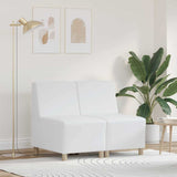 Modular Sofa Unit Armless 2 pcs White 55 x 74 x 82 cm 3399775