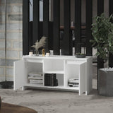 TV Cabinet White 102x37.5x52.5 cm Engineered Wood 809791