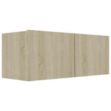 4 Piece TV Cabinet Set Sonoma Oak Engineered Wood 3078959