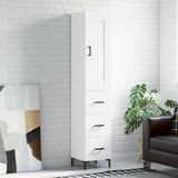 Highboard White 34.5x34x180 cm Engineered Wood 3200193