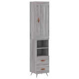 Highboard Grey Sonoma 34.5x34x180 cm Engineered Wood 3200239