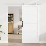 Sliding Door ORKDAL Brown 93 x 202 cm Solid Pine Wood 3333431