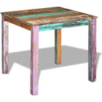 ZNTS Dining Table Solid Reclaimed Wood 80x82x76 cm 243452