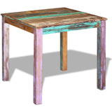 ZNTS Dining Table Solid Reclaimed Wood 80x82x76 cm 243452