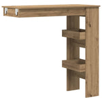 ZNTS Wall Bar Table Artisan Oak 102x45x103.5 cm Engineered Wood 856861