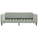 Day Bed without Mattress Light Grey 90x190 cm Single Velvet 354102