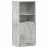 Kitchen Cabinet Concrete Grey 57x41.5x131.5 cm Engineered Wood 860124