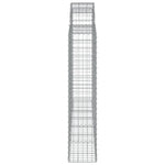 Arched Gabion Baskets 10 pcs 200x30x140/160 cm Galvanised Iron 3146160