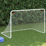 Soccer Goal White 122x81x81 cm Steel 4007966