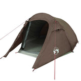 Camping Tent Tunnel 3-Person Brown Waterproof 4009628