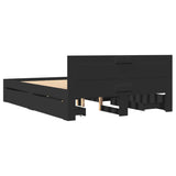 Bed Frame with Headboard without Mattress Black 120x200 cm 3295570