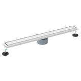 Shower Drain 2-in-1 with 360&deg Siphon Silver 80 cm 42015964