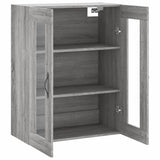 Wall Mounted Cabinet Grey Sonoma 69.5x34x90 cm Engineered Wood 834992