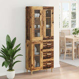 Highboard Old Wood 69.5 x 34 x 180 cm Engineered Wood 3415659